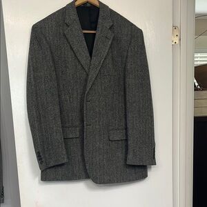 Stafford Charcoal Herringbone Blazer